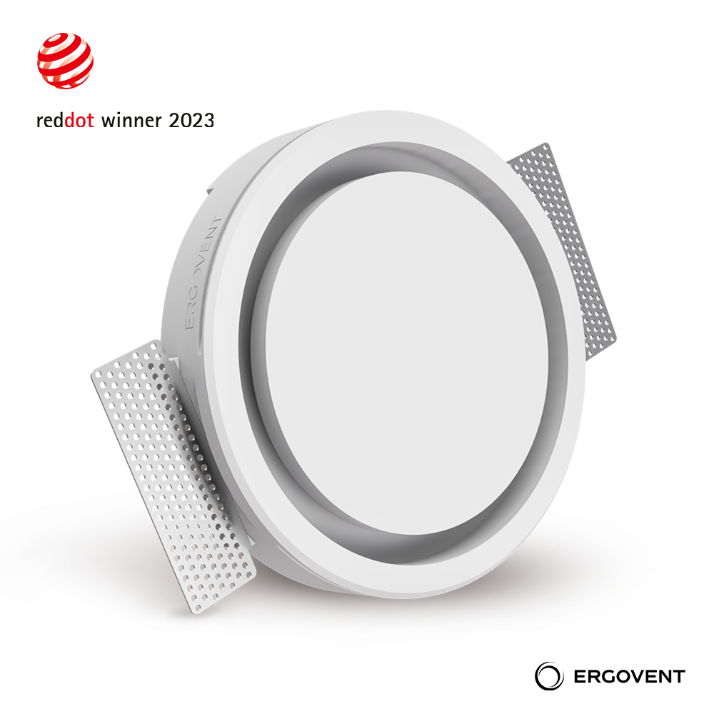 grila de ventilatie incastrata in rigips ergovent rondo100 - imagine 3